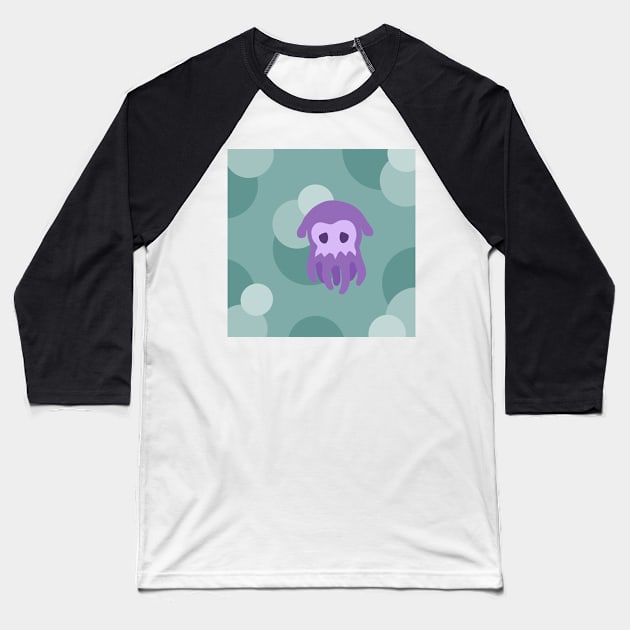 Sad Flapjack Octopus Baseball T-Shirt by OctopodArts